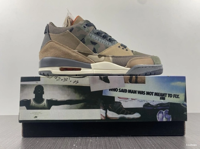 Rep MAX Camo Patchwork Air Jordan 3 DO1830-200 Retro 0824